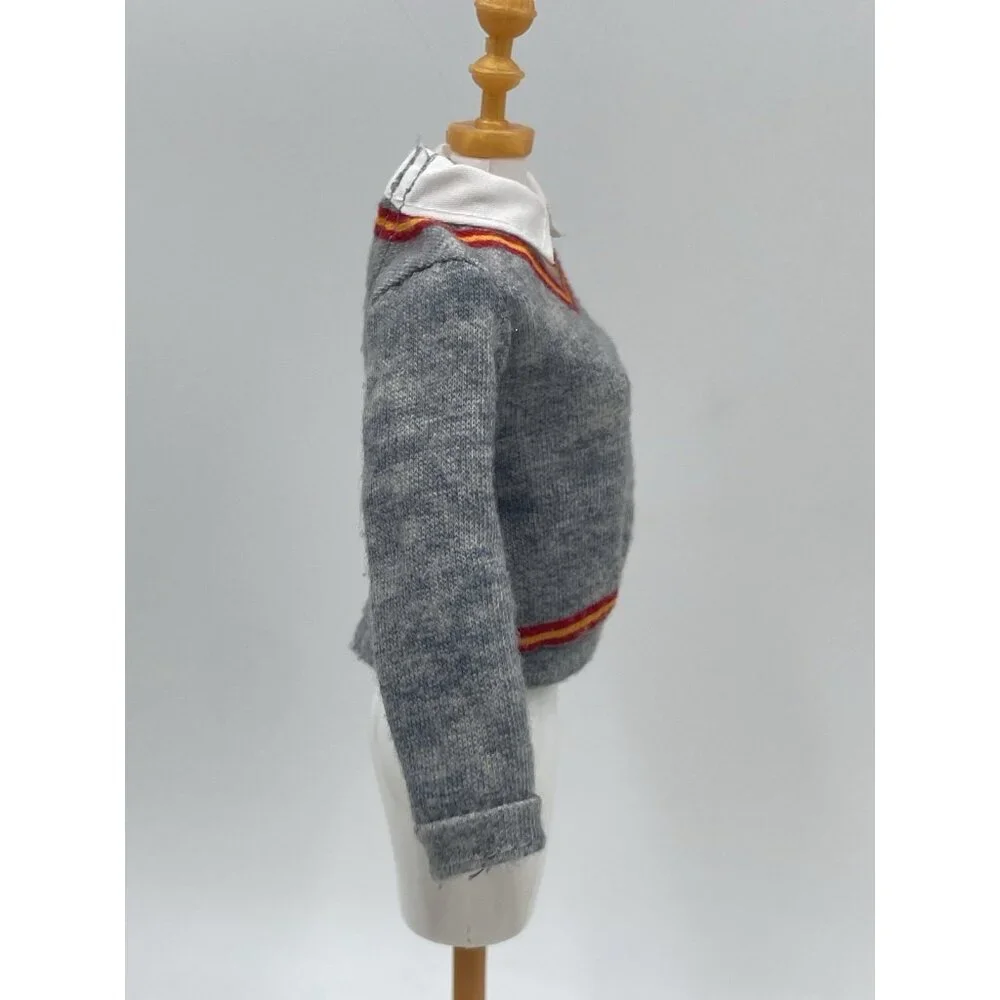Harry Potter 10 inch Doll Clothes Accessory Gray Shirt with Collar and Tie - Picture 3 of 7